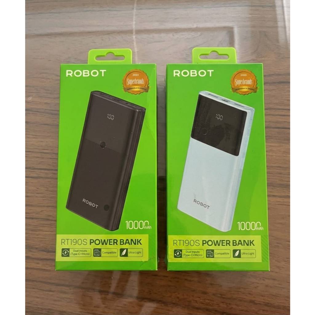 ROBOT Powerbank RT-190S Fast Charging 1000 mAh 2A Dual Port USB