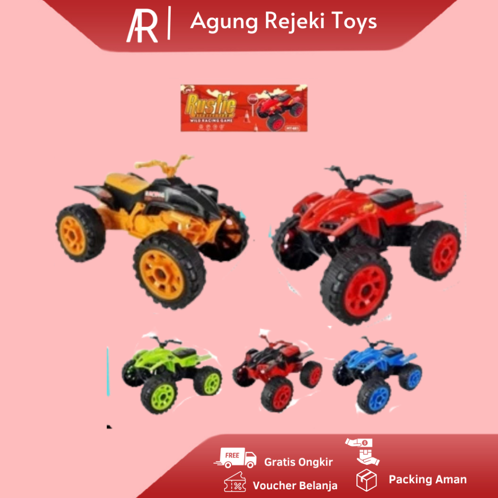 Promo Mainan Anak Motor ATV MT4R1 Mainan Mobil Mobilan ATV Pullback MURAH