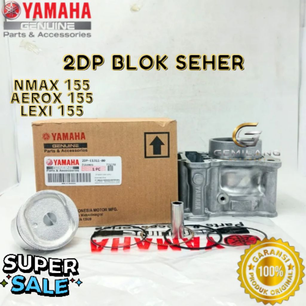 BLOK SEHER KODE 2DP, BLOK SEHER NMAX 155, BLOK SEHER AEROX 155, BLOK SEHER LEXI 155