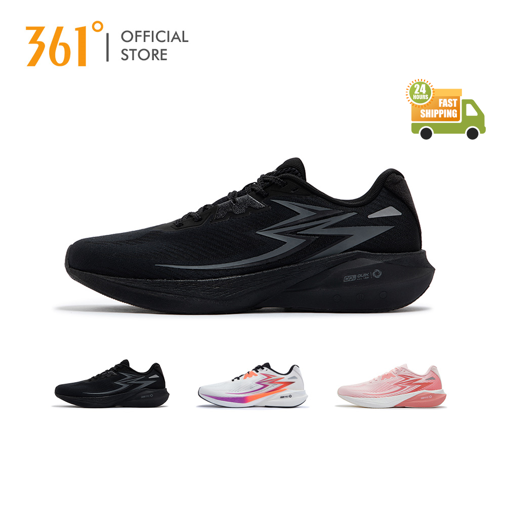 361 Degrees FLAME Team 2.0 Sepatu Lari & Sepatu Olahraga Pria - Bernapas dan Tahan Aus untuk Latihan