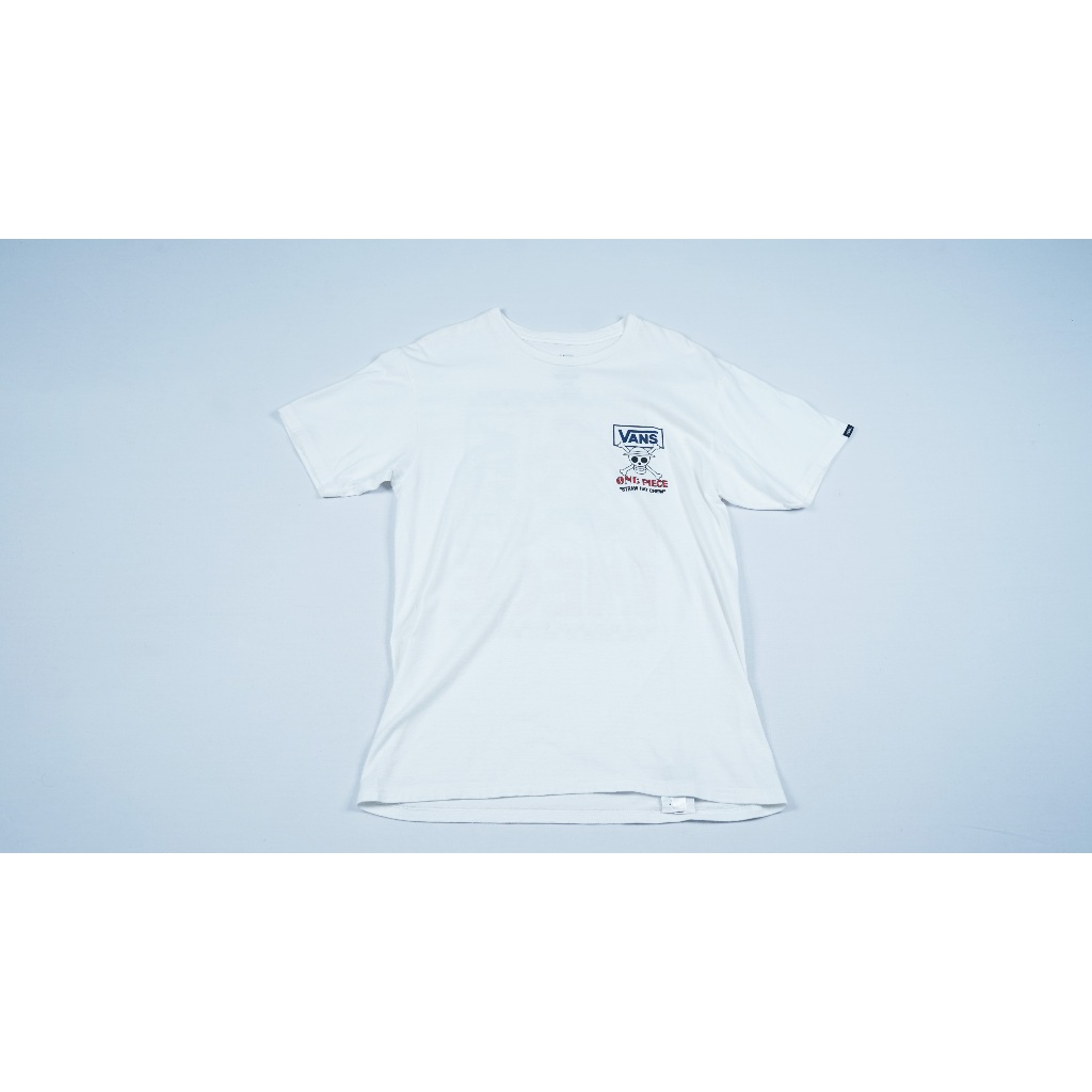 Vans X One Piece - White Straw Hat Crew Tshirt