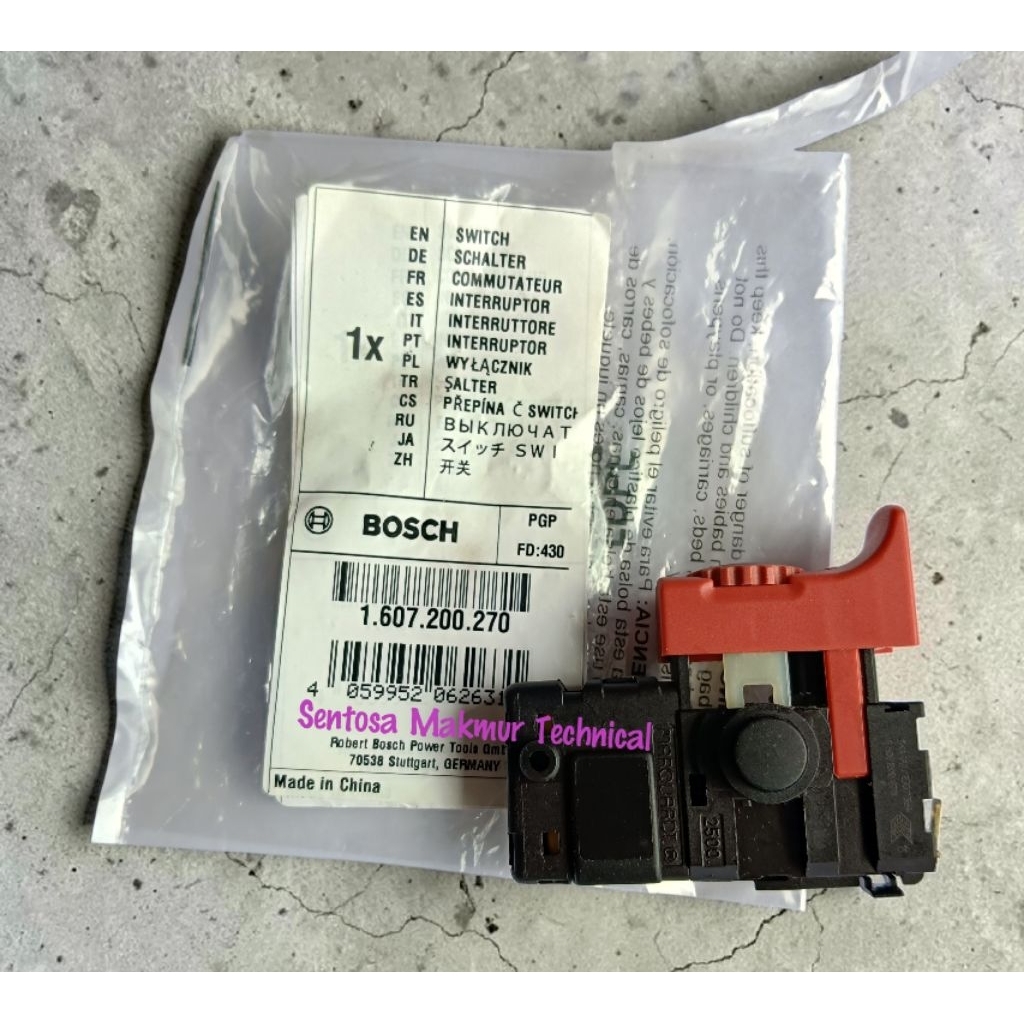BOSCH GSB 16 RE Switch Saklar Sakelar On Off Bor GSB16 GSB16RE