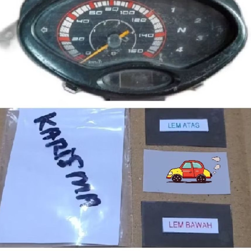 polarizer polariser sparepart lapisan lcd speedometer motor karisma x 125