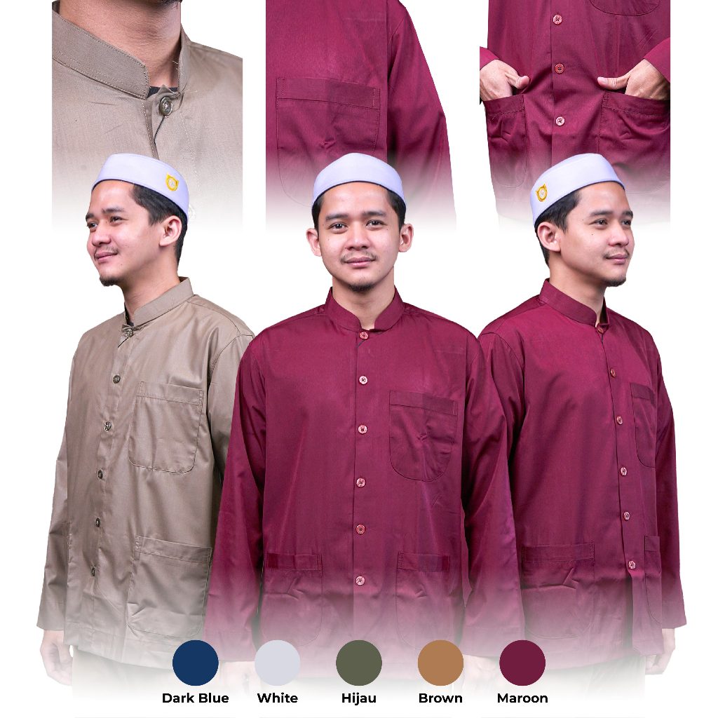 Baju Koko ZAWEEYA Mumtaz Series Motif Asyraf Elegan