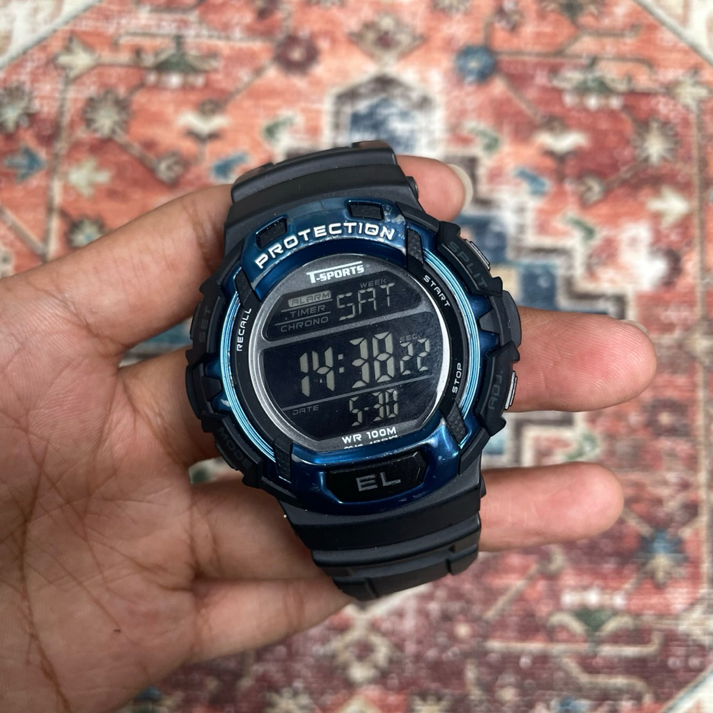 Jam Tangan T-Sport Protection Digital alternatif casio gshock dw