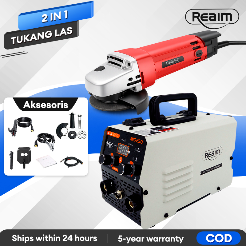 REAIM Mesin Las Listrik 450 Watt Mesin Las Mig Mini Travo Las Listrik Mesin Trafo Las Listrik Invert