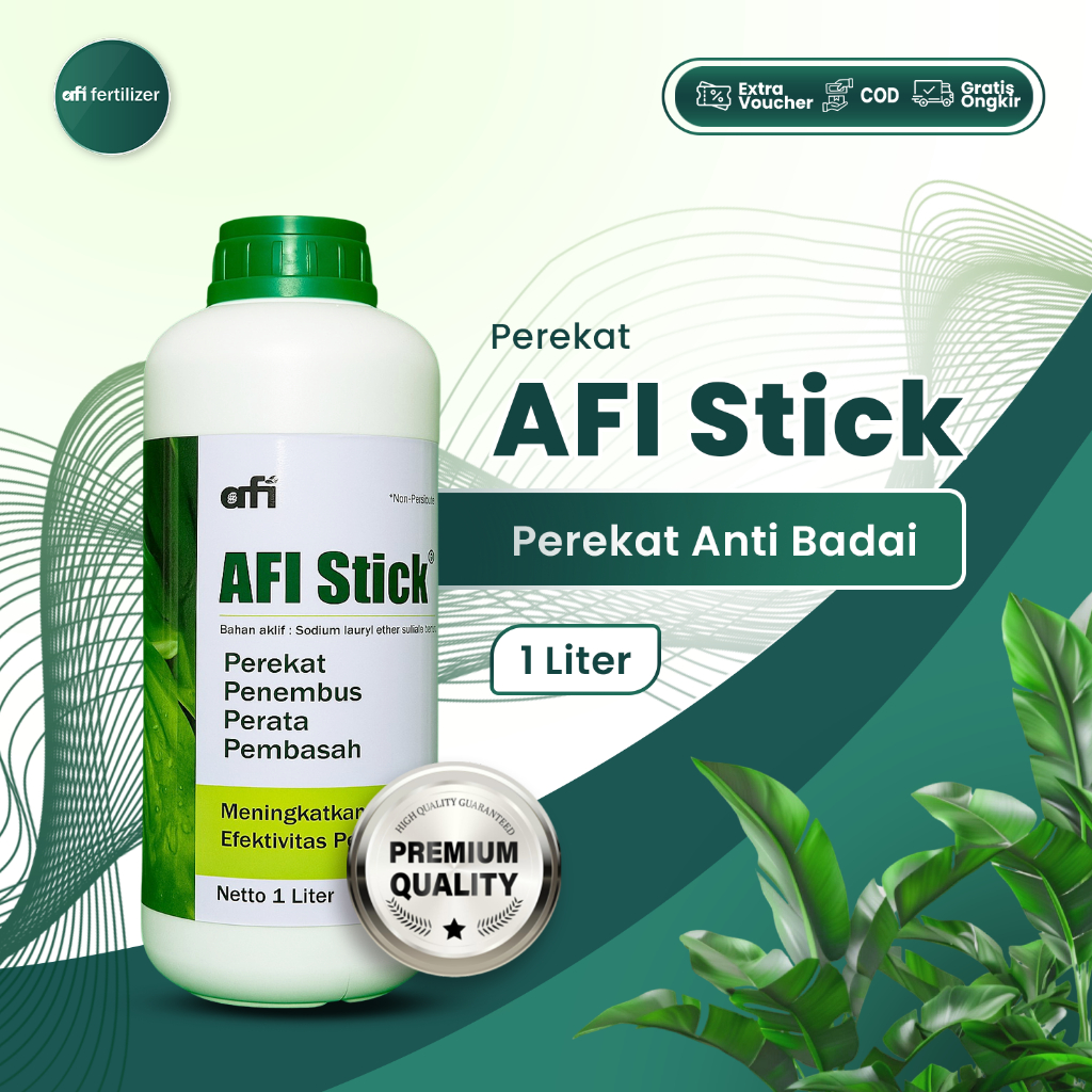 AFI STICK – Perekat Perata Penembus & Pembasah | SLES 70% | Adjuvant Campuran Pestisida & Pupuk Cair