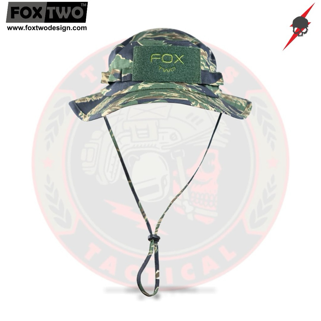 FOX TWO - TOPI RIMBA TIGER STRIPE BIRU / TOPI RIMBA TIGER STRIPE