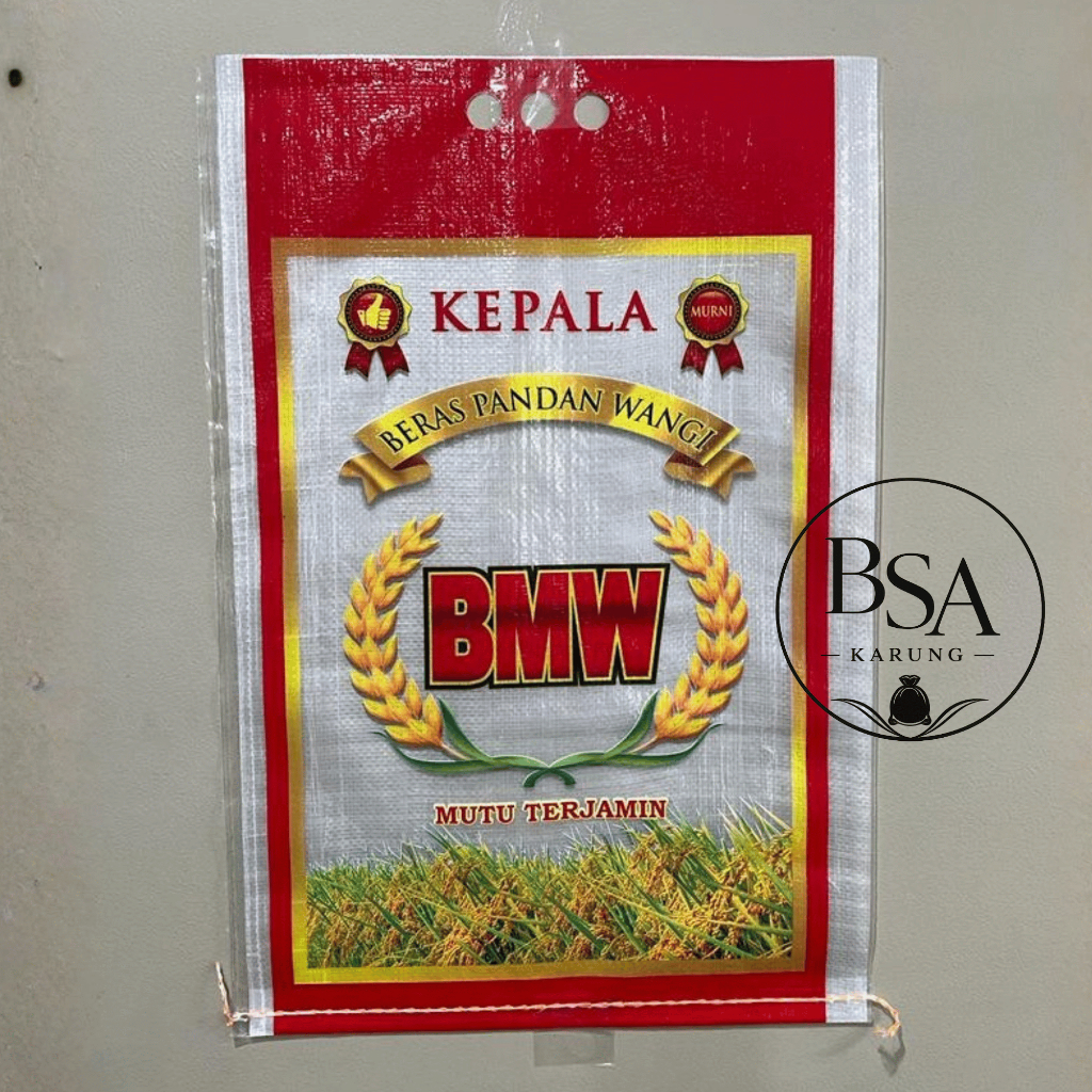 Karung Beras Laminasi Merk BMW 10kg
