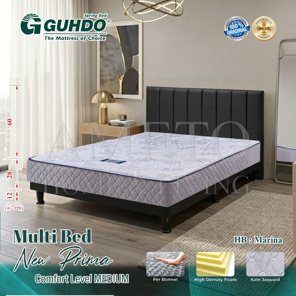Guhdo Spring bed Multi bed New Prima Spinal Spring, HB Marina, Tamara 090 100 120 140 160 180 200 x 
