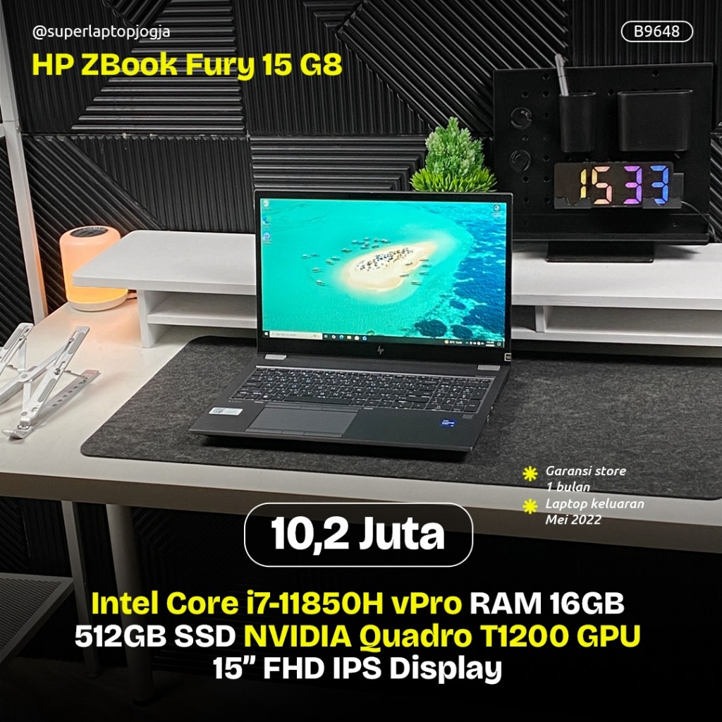HP ZBOOK FURY 15 G8 B9648