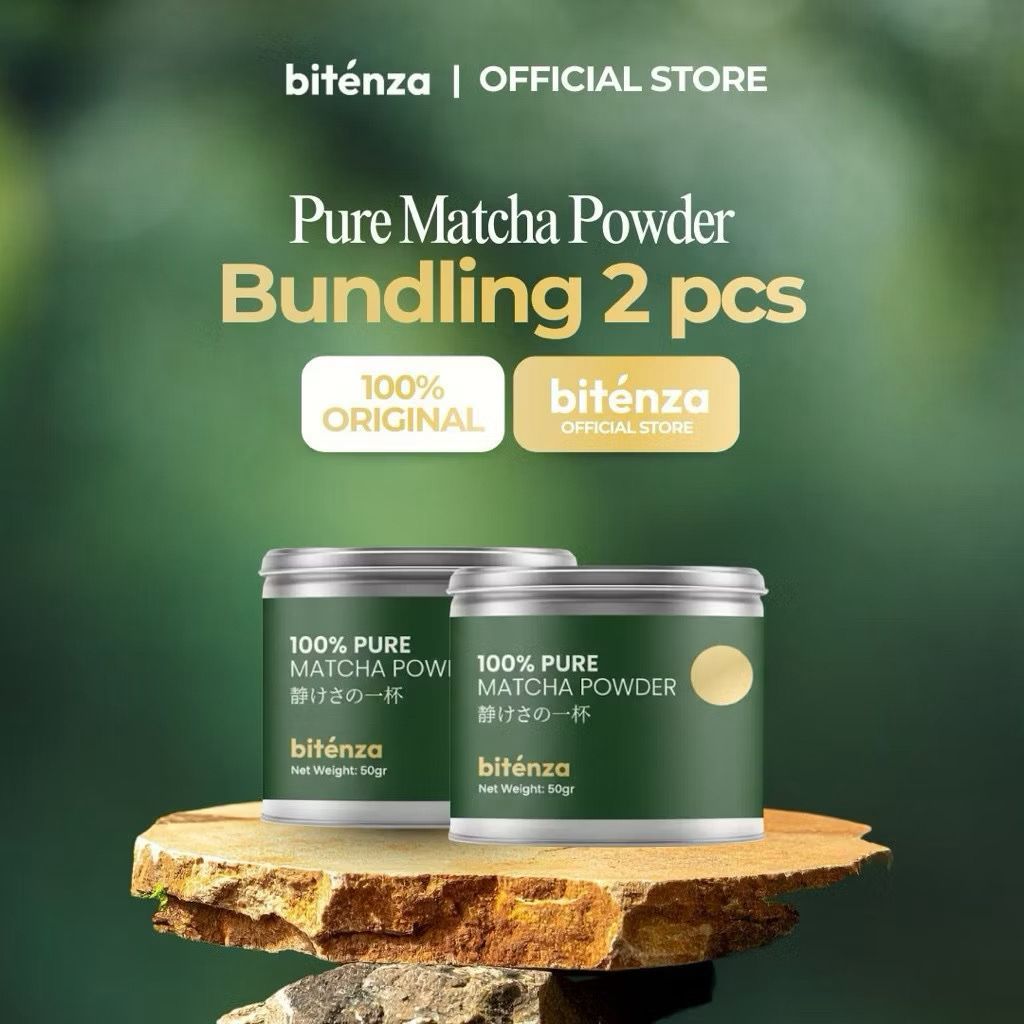 bitenza pure matcha original matcha bubuk