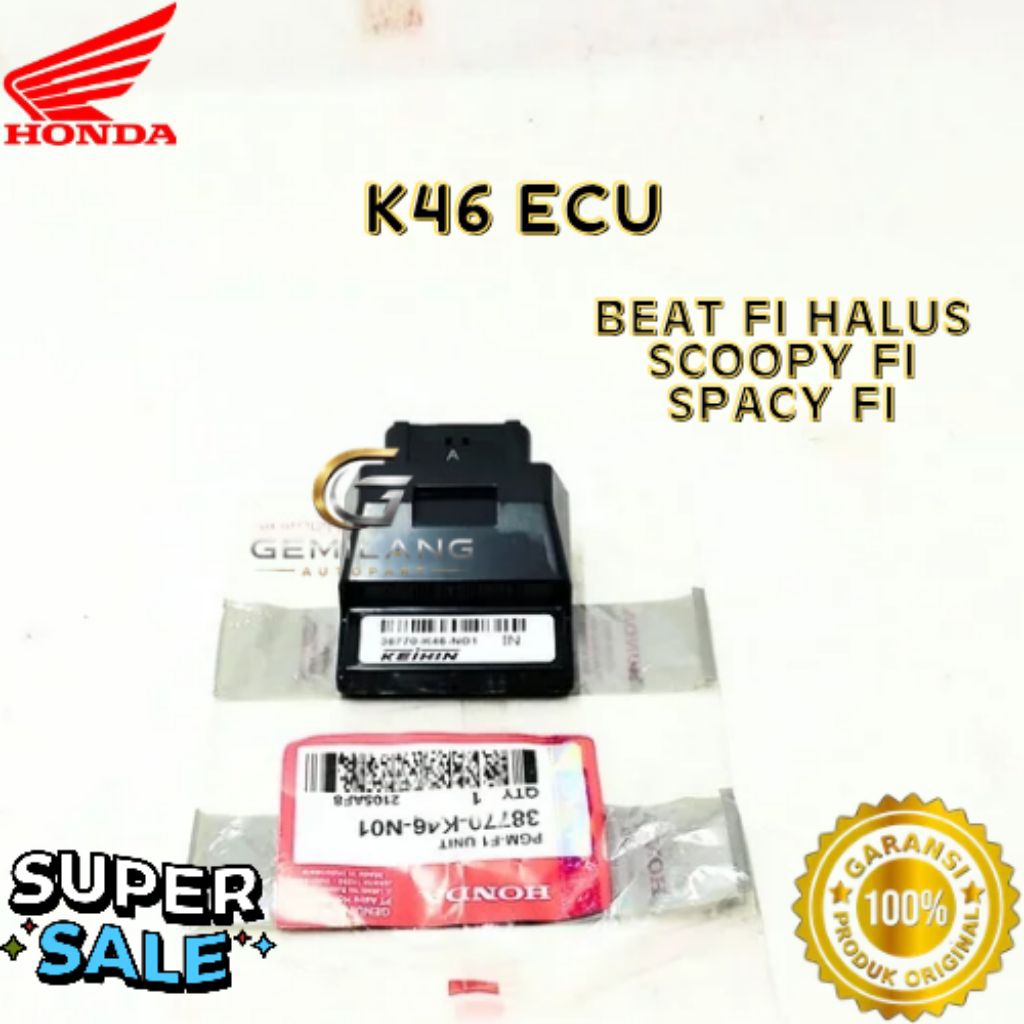ECU KODE K46, ECU BEAT FI HALUS, ECU SCOOPY FI, ECU SPACY FI