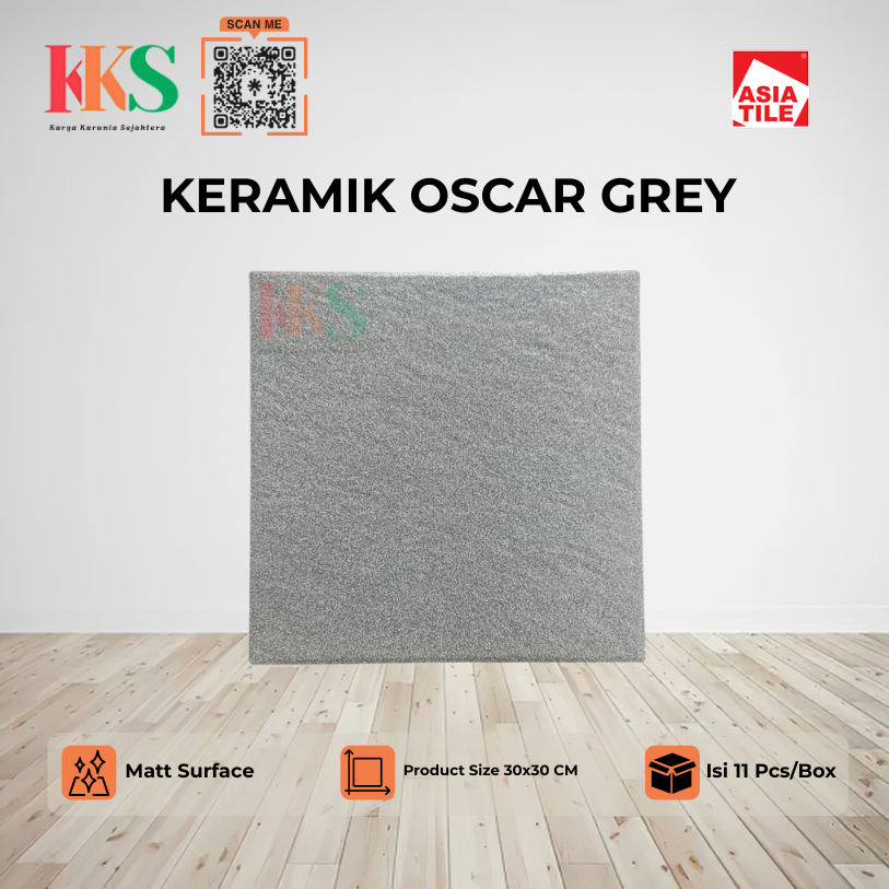 Keramik Asia Tile Oscar Grey 30x30