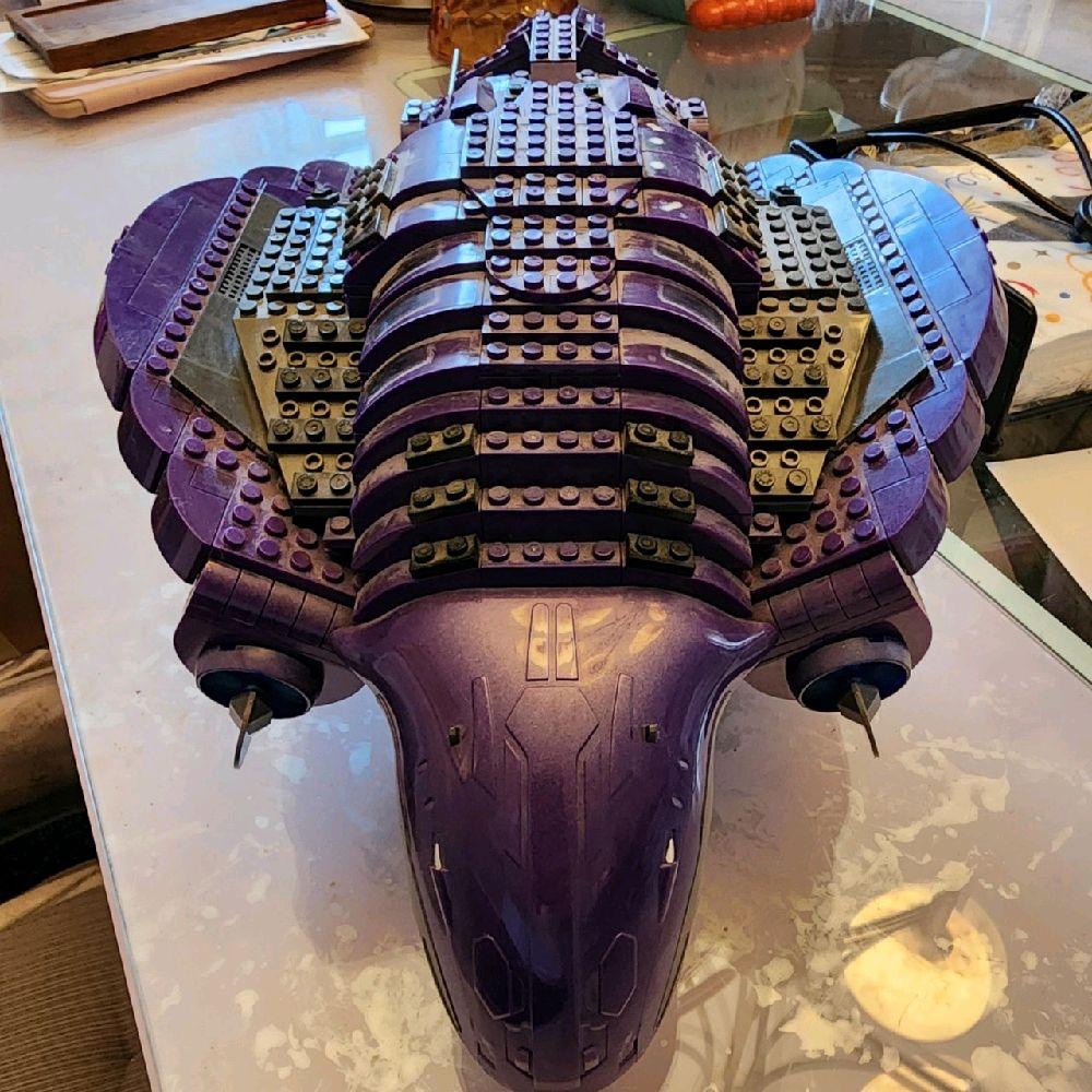 Mega Bloks Lego Halo Covenant Phantom Ship Figure Pesawat Original