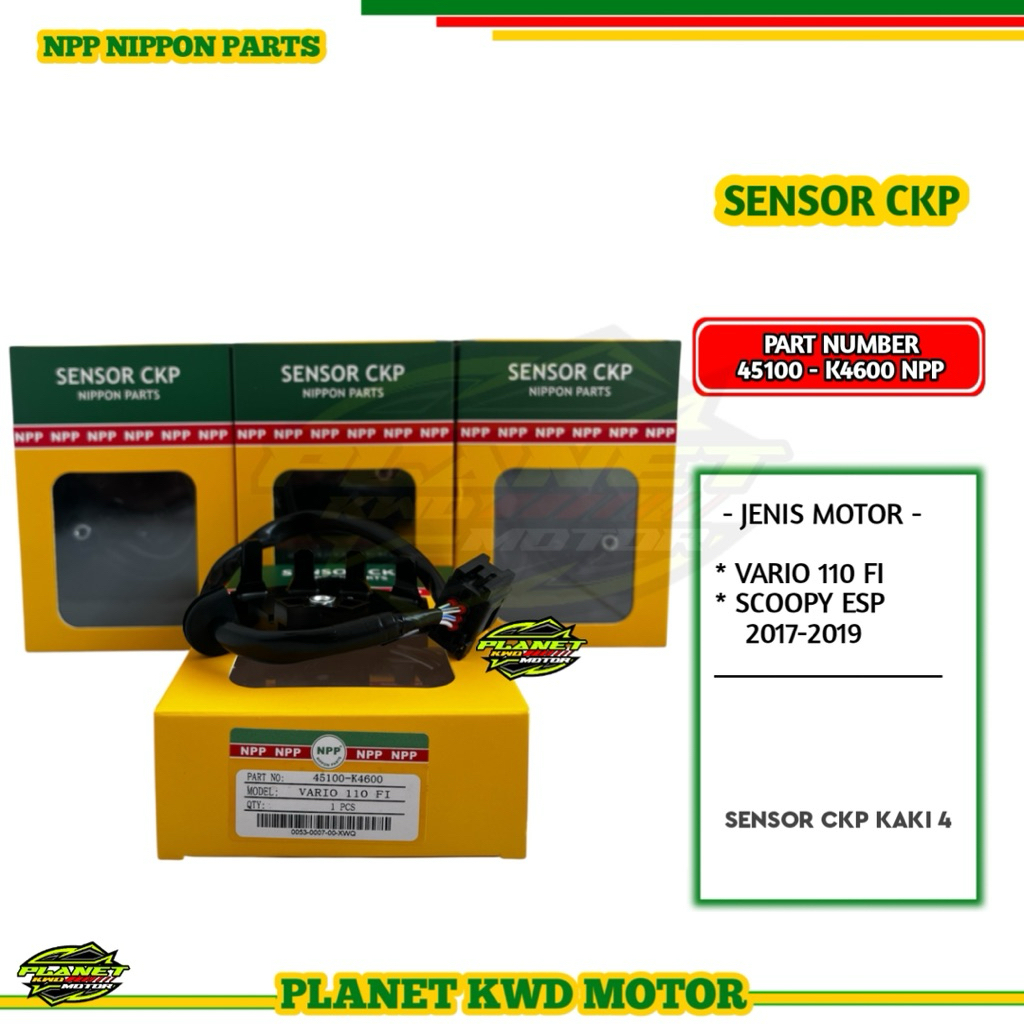 Sensor CKP Vario 110 FI Scoopy ESP 2017 2018 2019 Kaki 4 NPP 45100-K4600 Pulser Sensor