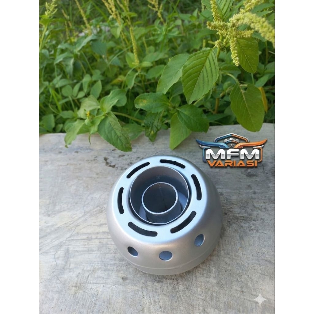 End Muffler TZM/Tutup Knalpot TZM 4.5inch/10.3 cm Corong Knalpot TZM Silver uk 4,5 inch/11 cm