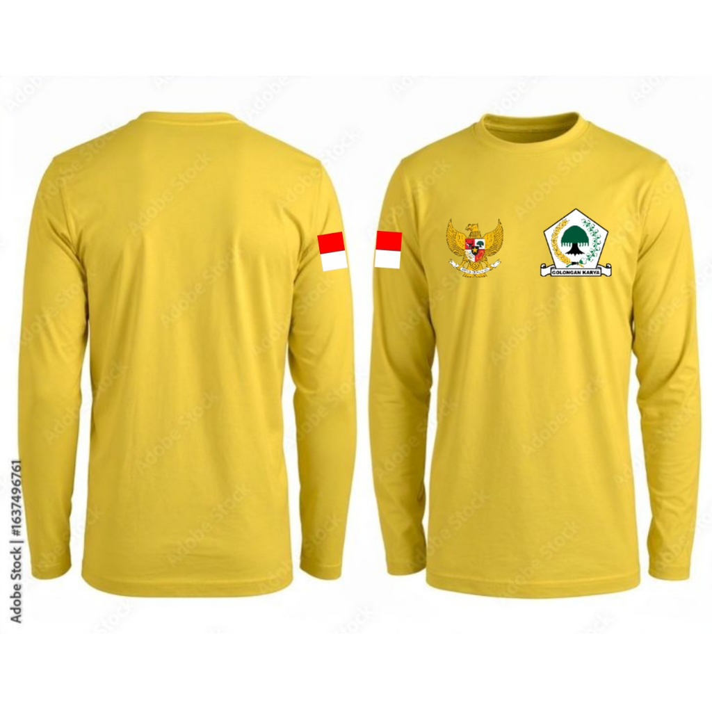 Kaos Distro Tshirt Partai Golkar / Kaos Partai Golkar / Kaos Partai Golkar lengan Panjang Original M