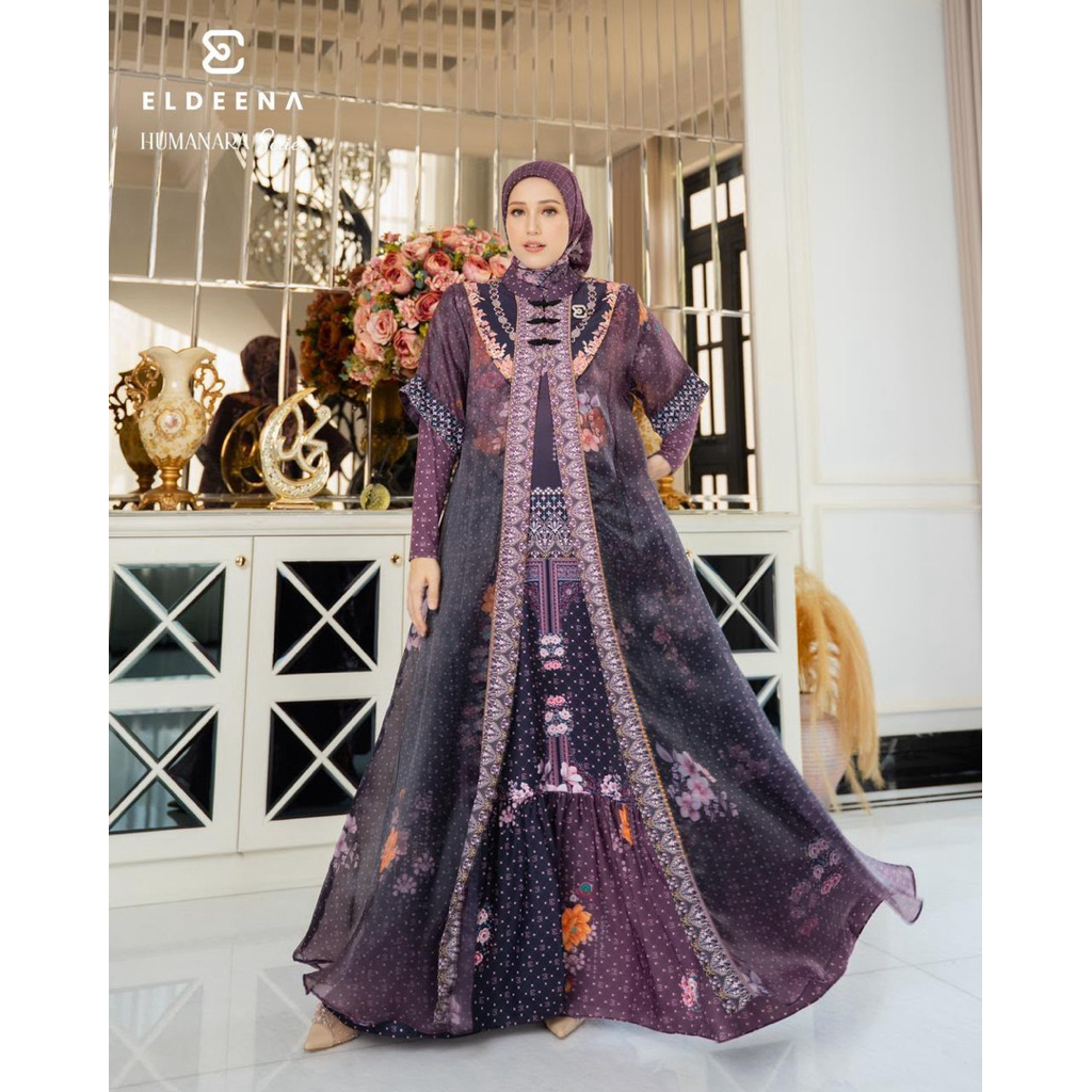 Gamis Syari Premium Humanara Series By Eldeena Series By Eldeena Syari / Gamis Syari Cantik / Gamis 