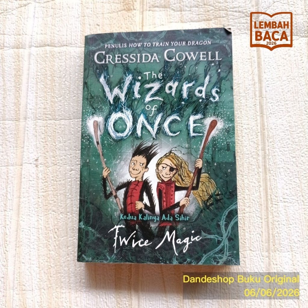 The Wizard of Once - Twice Magic by Cressida Cowell - Novel Bekas Preloved