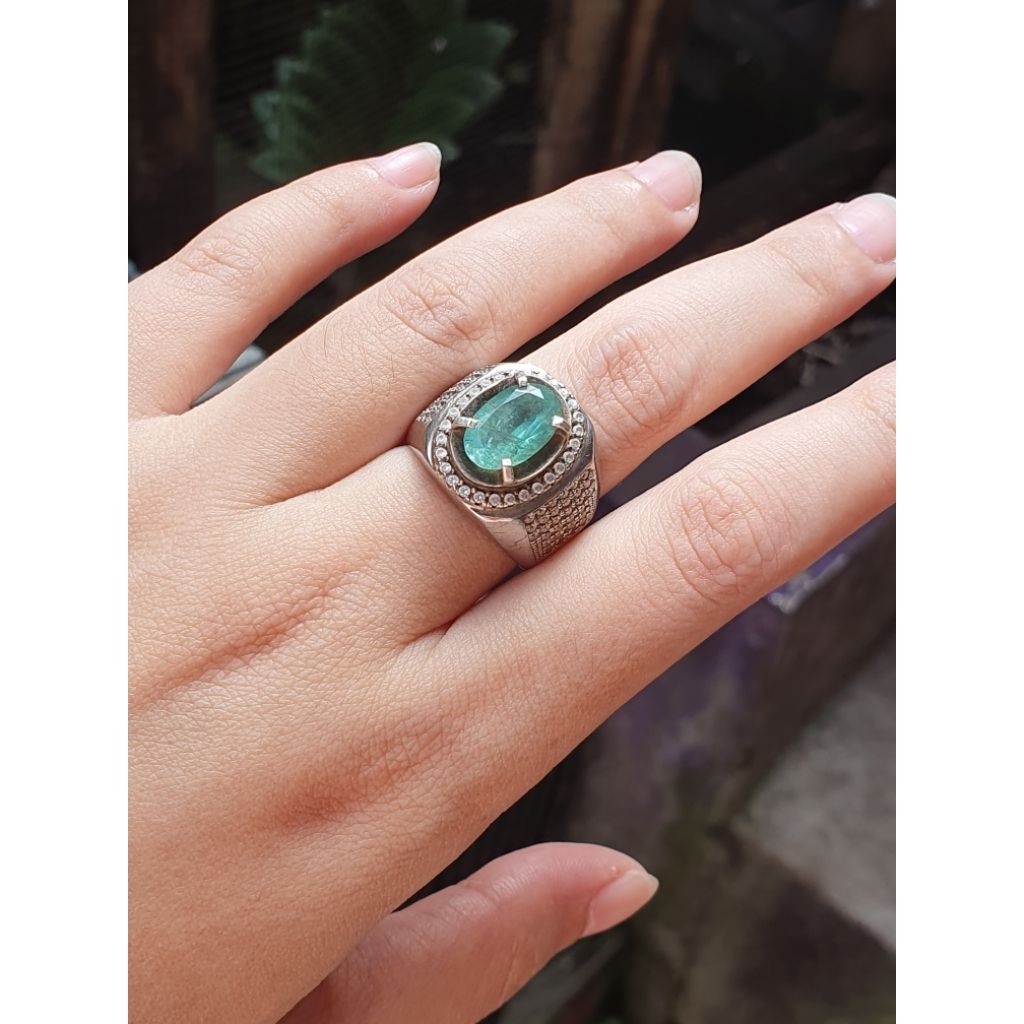 Cincin Perak Zamrud F1 plus Memo