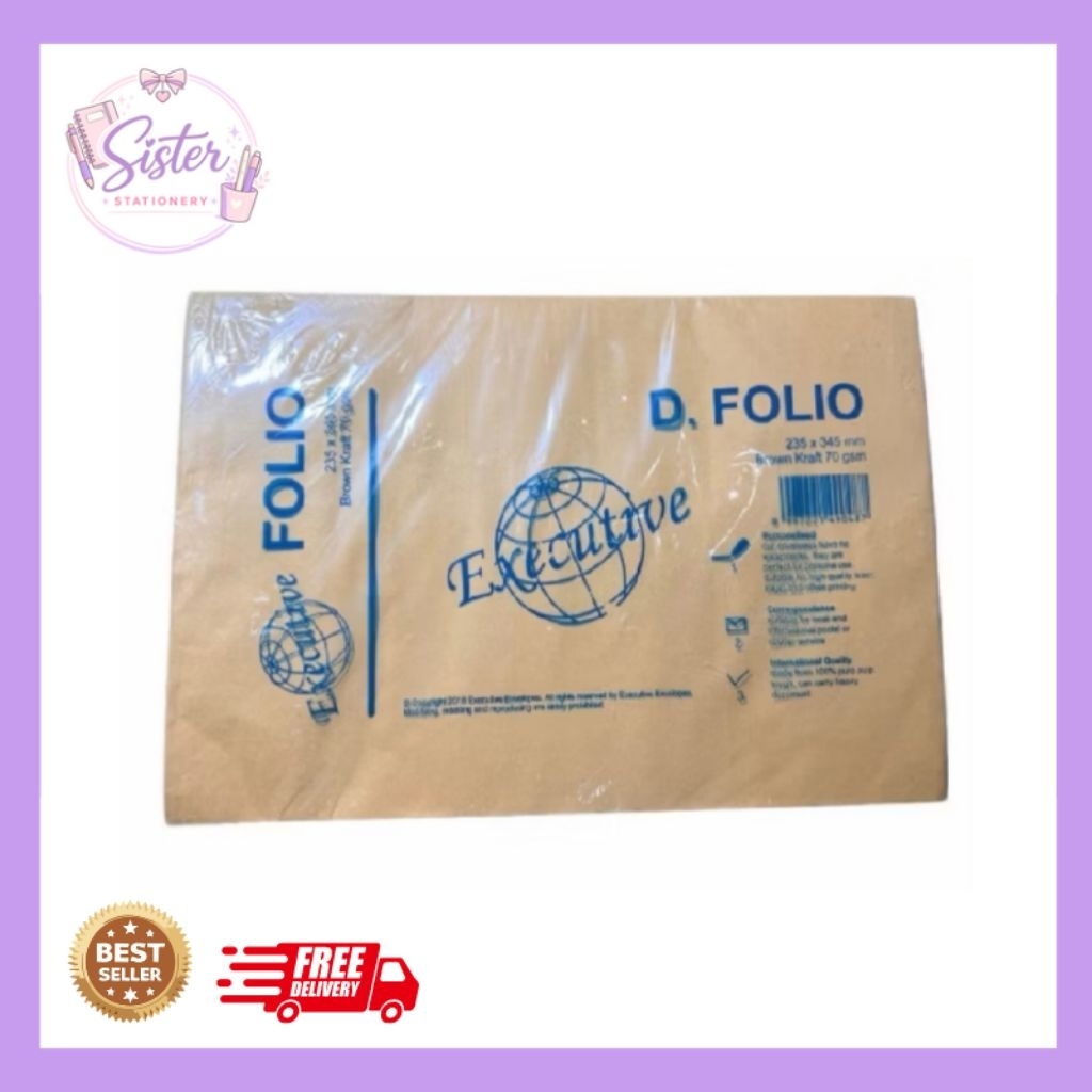 AMPLOP COKLAT F4