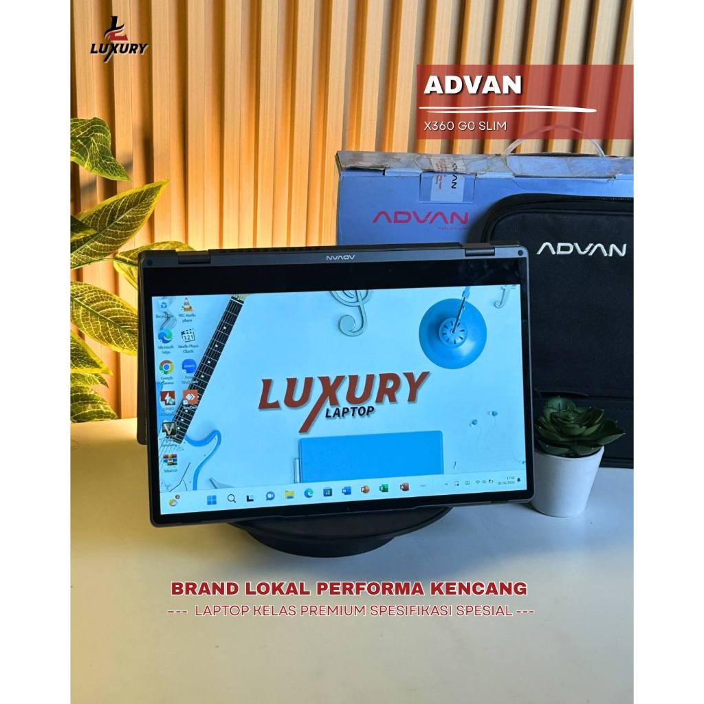 LAPTOP ADVAN X360 G0 SLIM RYZEN 3 SSD 512GB RAM 8GB TOUCHSCREEN SECOND