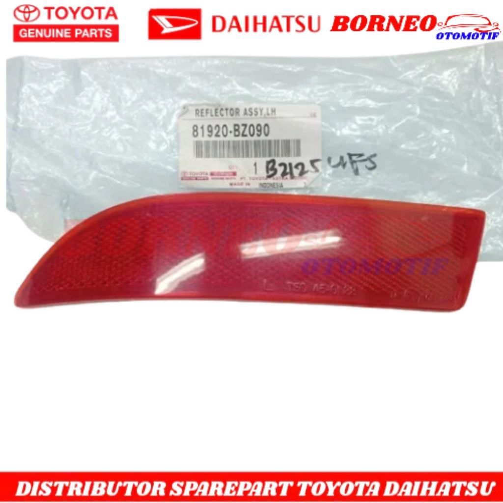 Reflektor Bemper Belakang Kiri Avanza/Xenia 2012-2021/Rush/Terios 2006-2010 Original 81920-BZ090