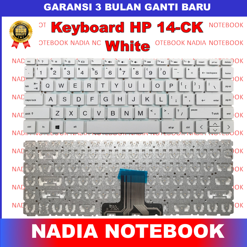 Keyboard HP 14-CK 14-DK White