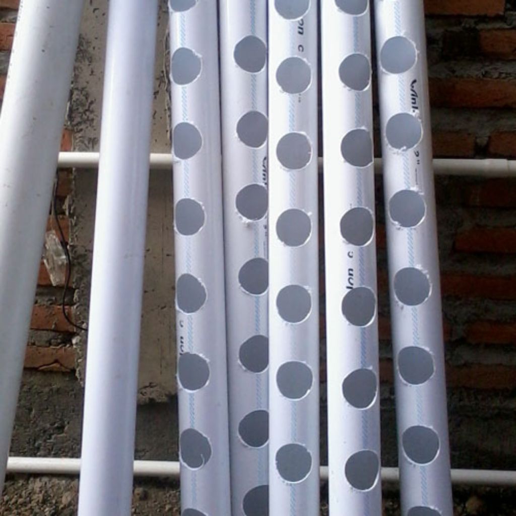 Pipa Hidroponik 2.5 Inch 10 Lubang 1 Meter | Pipa Hidroponik 2½ Inch