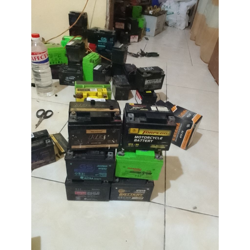 aki bekas buat lampu emergency