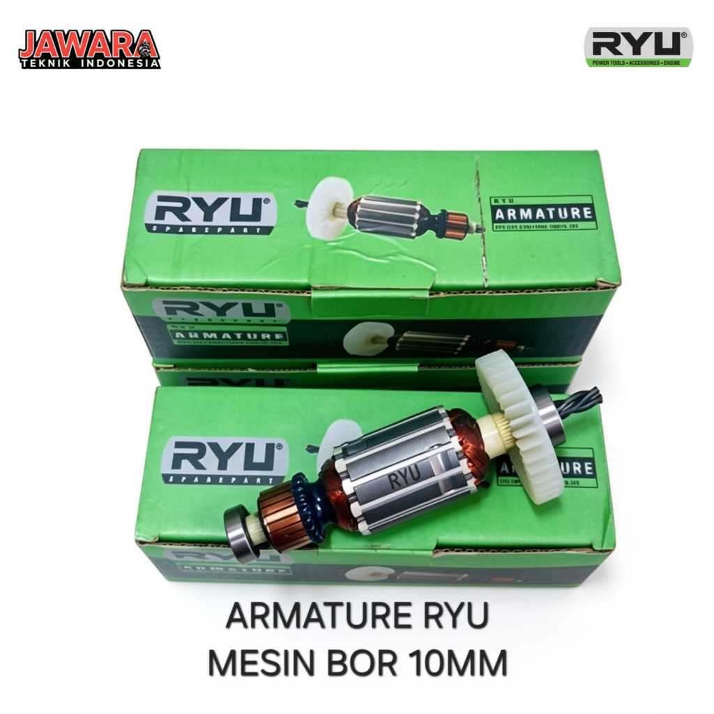 Armature Angker Mesin Bor Listrik RYU RDR 10-3 RE 10mm JAWARA TEKNIK RYU ARMATURE/ANGKER MESIN BOR R