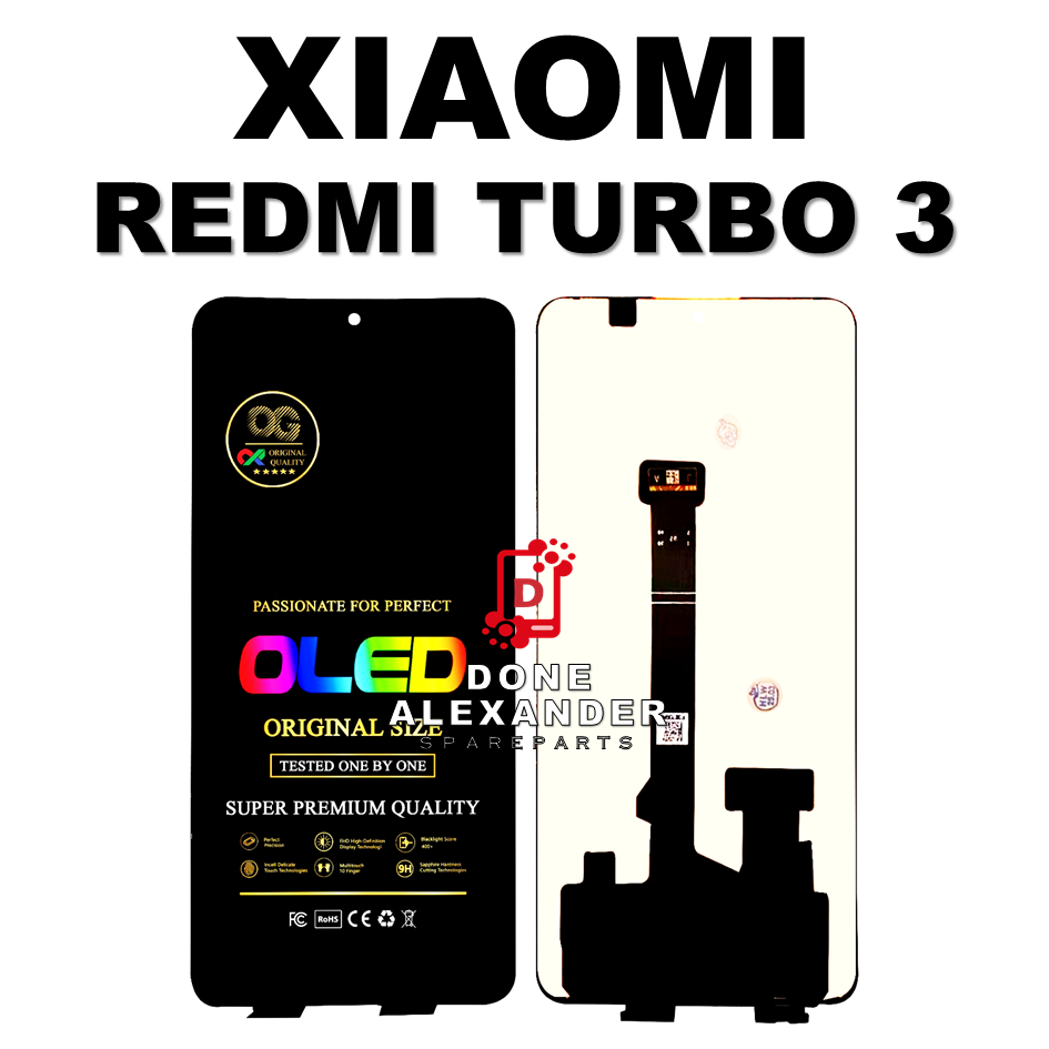 LCD TOUCHSCREEN REDMI TURBO 3 ORIGINAL 100% COMPLETE