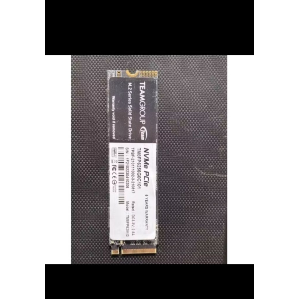 ssd nvme team 256gb
