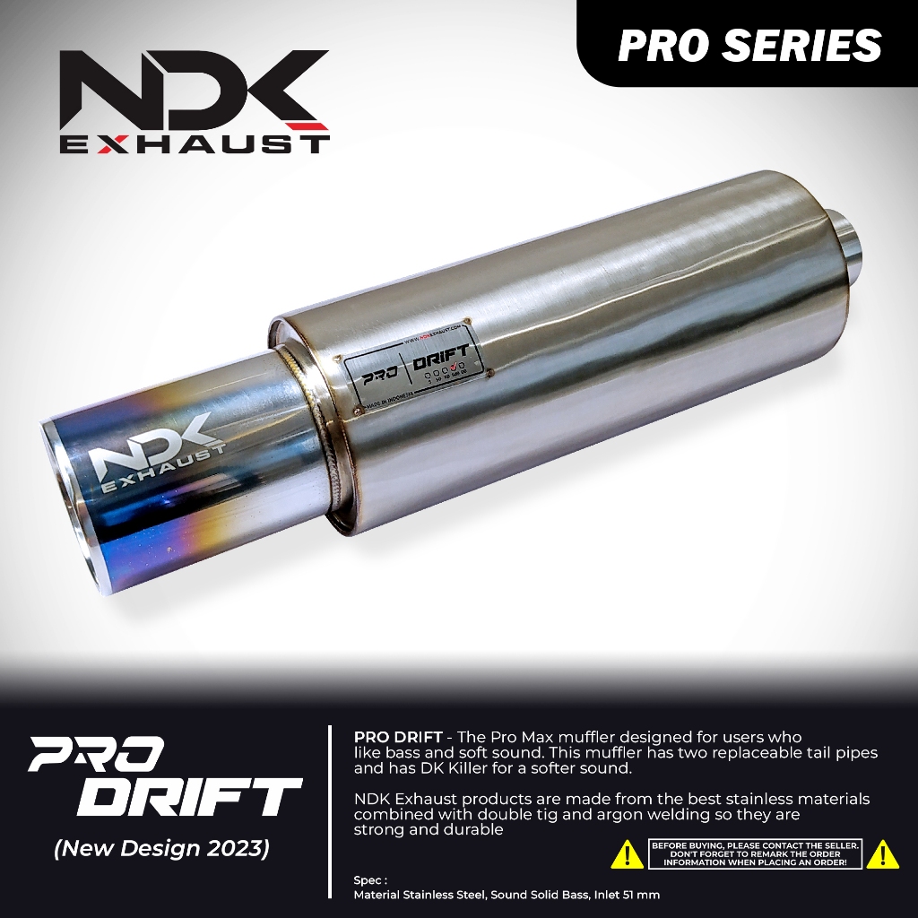 Knalpot Racing Mobil Avanza, Xenia, Rush, Terios, Veloz Muffler Pro Drift NDK EXHAUST - Knalpot Mobi