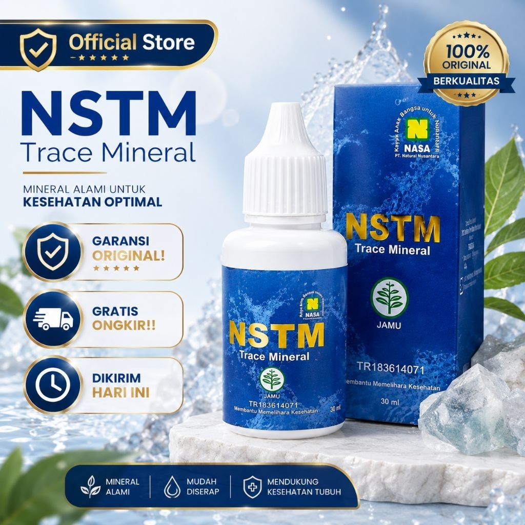 NSTM NASA Suplemen Mineral Alami Super Trace Mineral Herbal Kesehatan Tubuh Original BPOM
