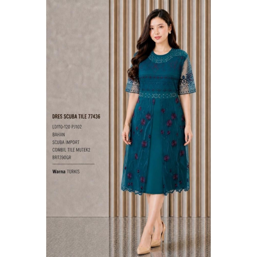 DRES DRES WANITA TERBARU BAHAN SCUBA