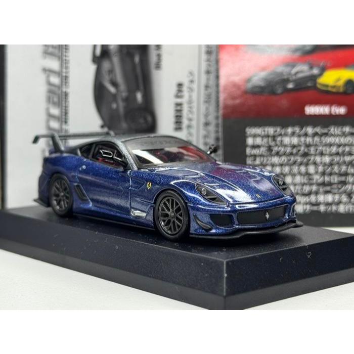 Kyosho 1/64 ferrari 599XX Evo 599 xx Evo Biru Online Exclusive Diecast Miniscale Skala 64