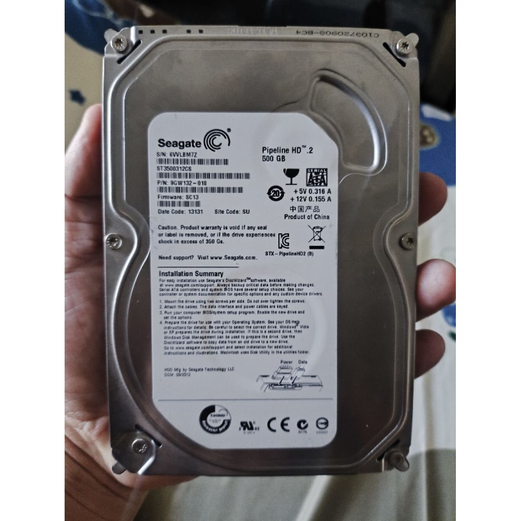 HDD Internal Seagate 500GB