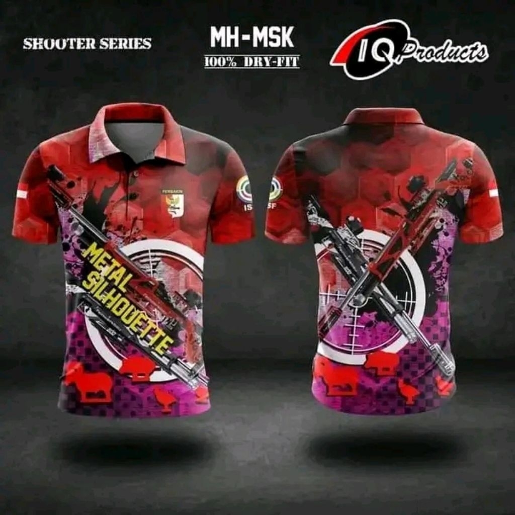 Jersey Perbakin castume/baju Jersey Perbakin tangan pendek