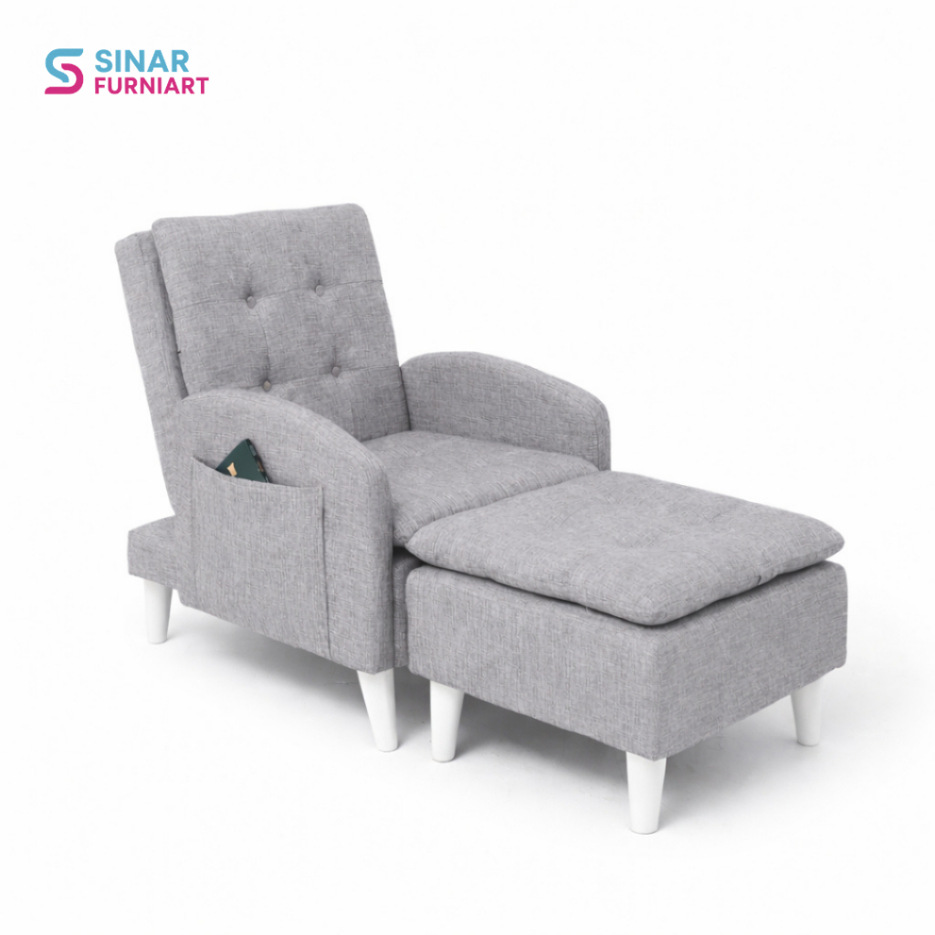 Sofa BedLipat Bahan – Sofa Bed Single Seat Kursi Lipat Modern untuk Santai di Rumah