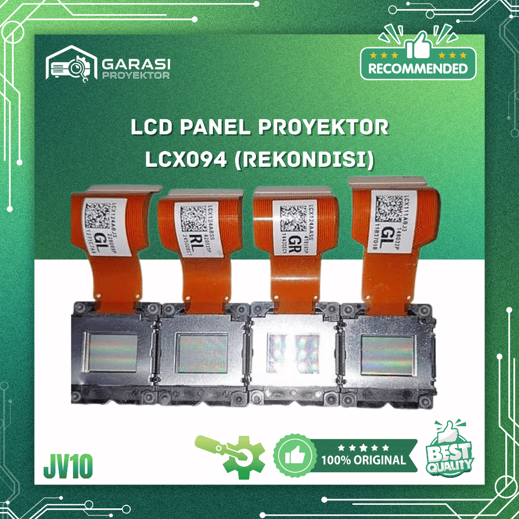 LCD Panel Proyektor LCX180 | PART PROYEKTOR SPAREPART - LCD Proyektor | RL RR BL BR GL GR