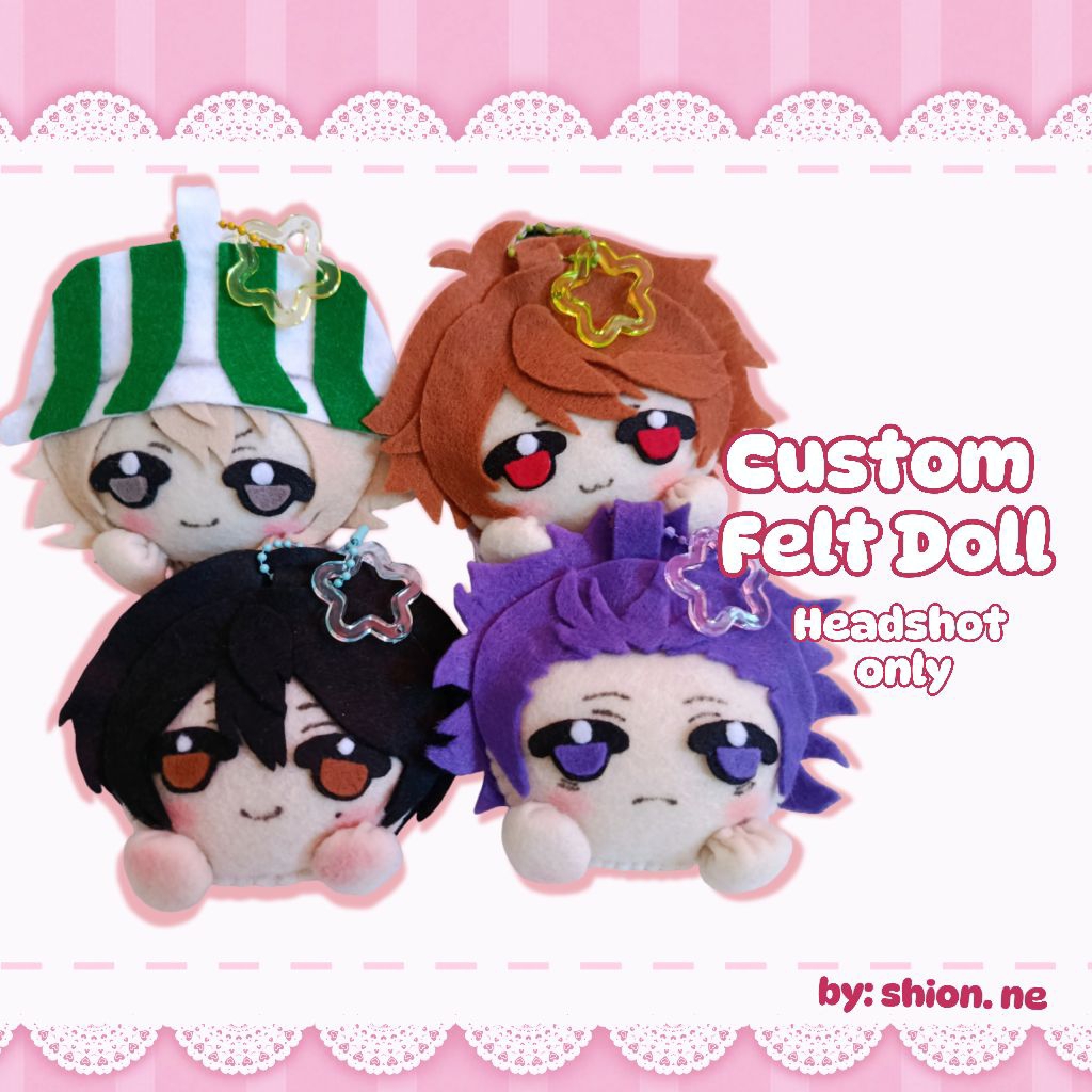 [CLOSED] Custom Felt Doll (Headshot only)/ OMANJUU