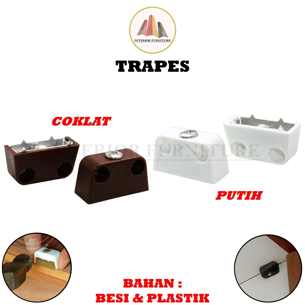 Trapes Ambalan Siku Kayu Lemari Plastik Traves Travex