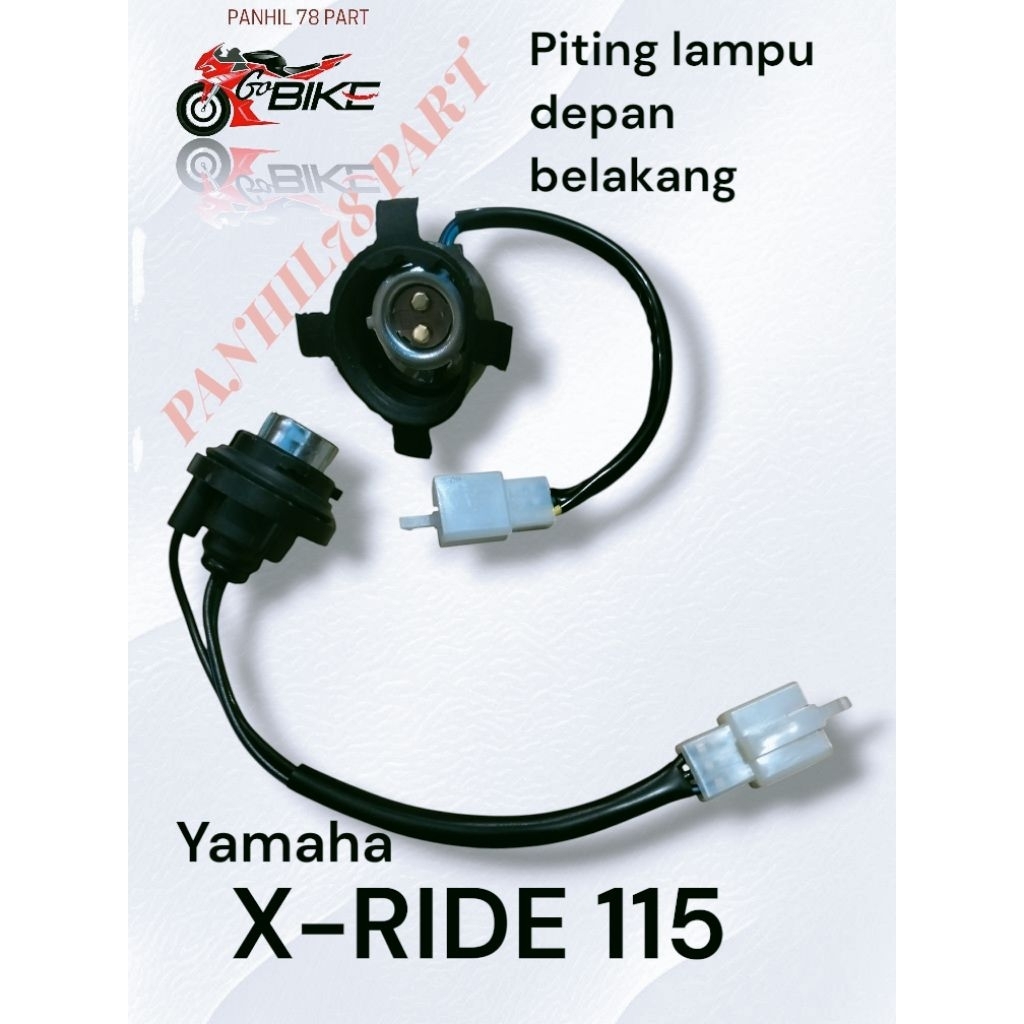 kabel fitting lampu depan belakang yamaha xride 115 piting lampu xride 115 depan belakang