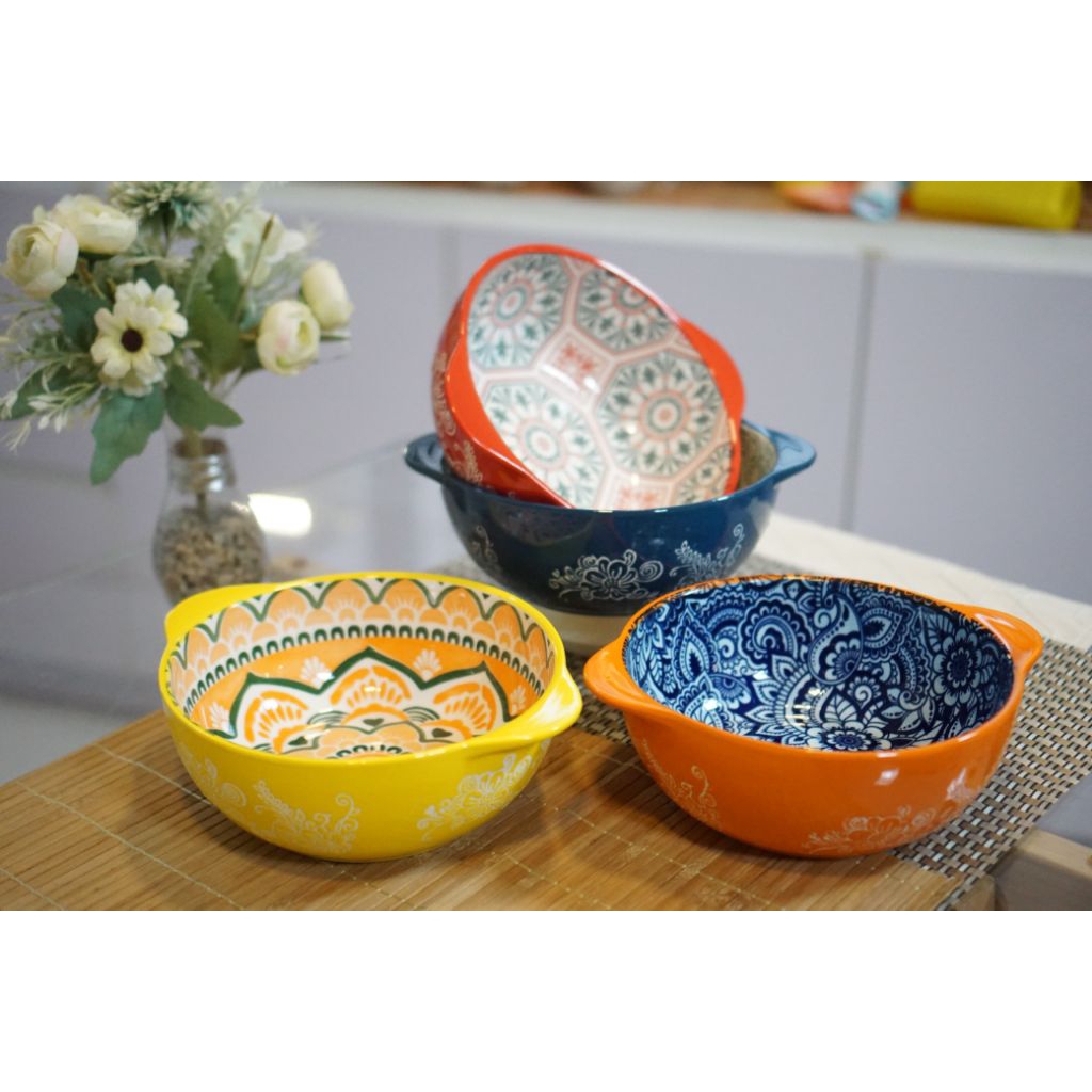 [X6-15] Basi KP Bulat 10" Motif/Keramik/Basi warna/Basi aesthetic/Basi motif
