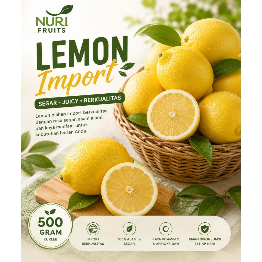 Buah lemon import|buah segar bandung|nuri fruits|buah lemon|lemon bandung