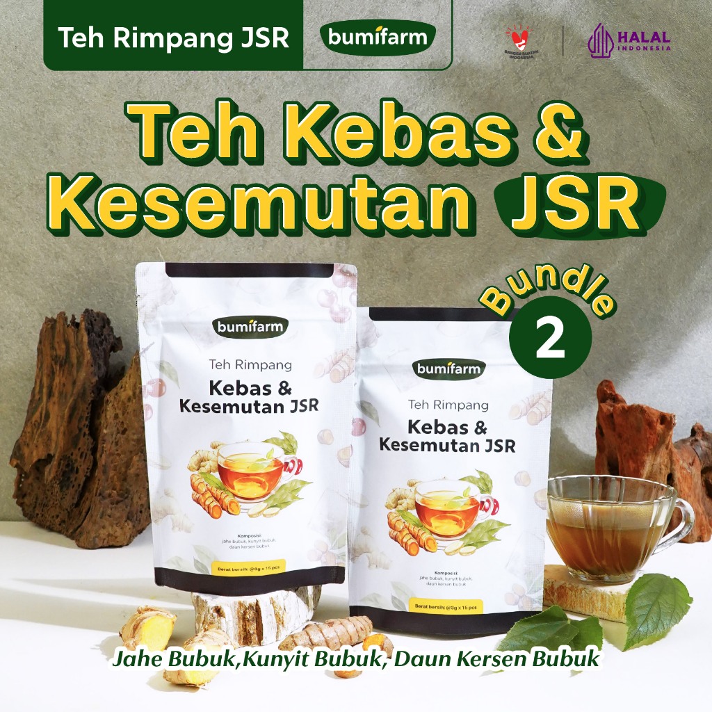 BUNDLING 2 JSR KEBAS / KESEMUTAN BUMIFARM/ DETOX RESEP SEHAT JSR / RAMUAN JSR / JSR DETOX / REMPAH J