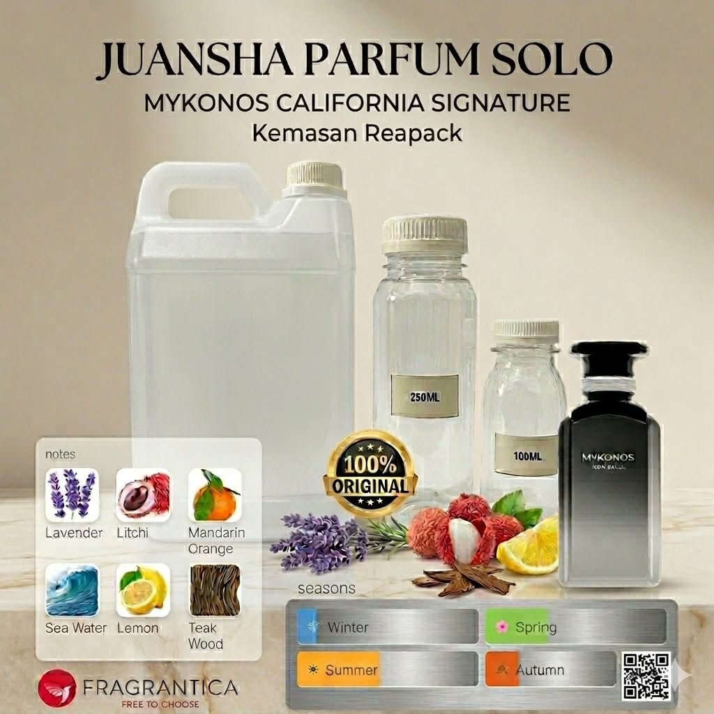 JPS / MYKONOS / CALIFORNIA SIGNATURE /KEMASAN REPACK /BIBIT MURNI 100%