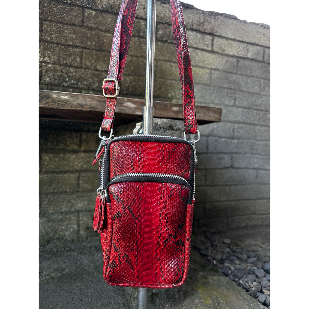 tas hp kulit ular pyton asli